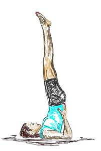 2.	शारवानगासाना � Sarvangasana � Der Schulterstand