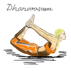 8.	धानुरासाना � Dhanurasana � Der Bogen