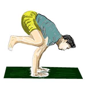 10.	काकासाना � Kakasana � Die Kr�he